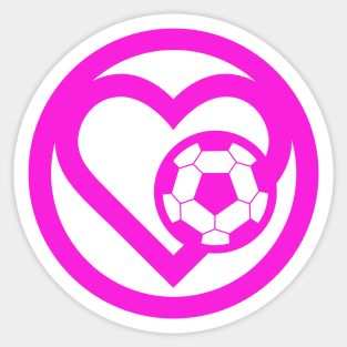 I Love Soccer Sticker